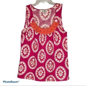 Boden Zoey pink tank size 6